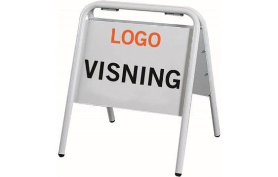 9413959  326084 Visningsskilt Exposign A3 hvit, liggende Med dekkplast